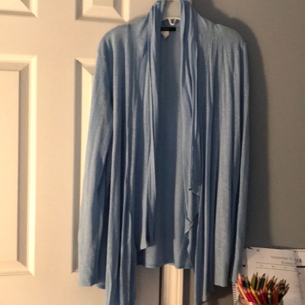 Light blue knit cardigan
